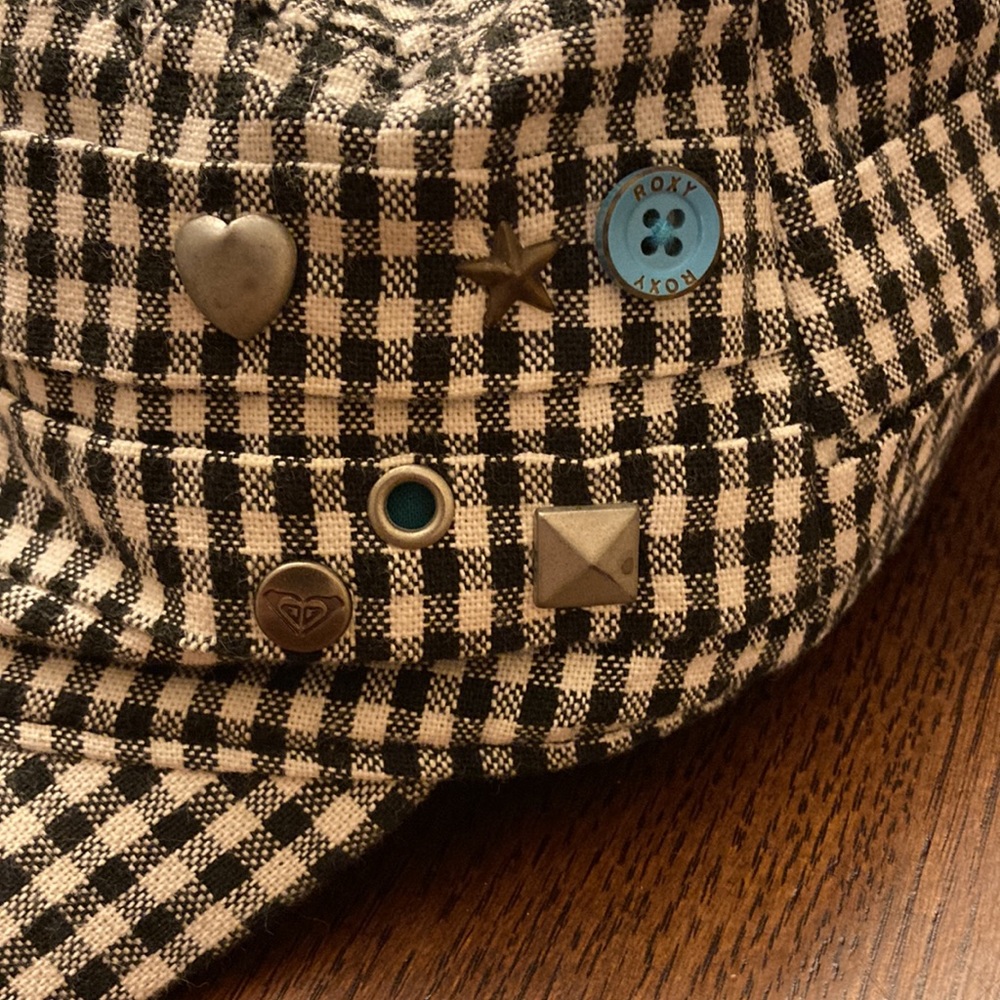 Roxy Checkered Hat - image 2